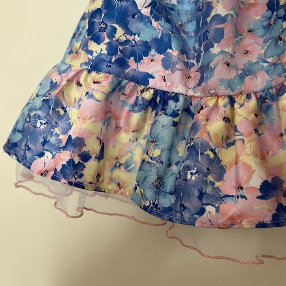 Bonnie Baby pastel blue, pink, gauze lining 2 pc dress set, brand new, - Picture 7 of 12